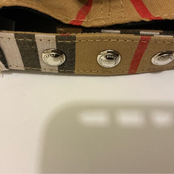 Burberry TB Logo Nova Check Baseball Cap Beige Adjustable Strap Authentic main image 6